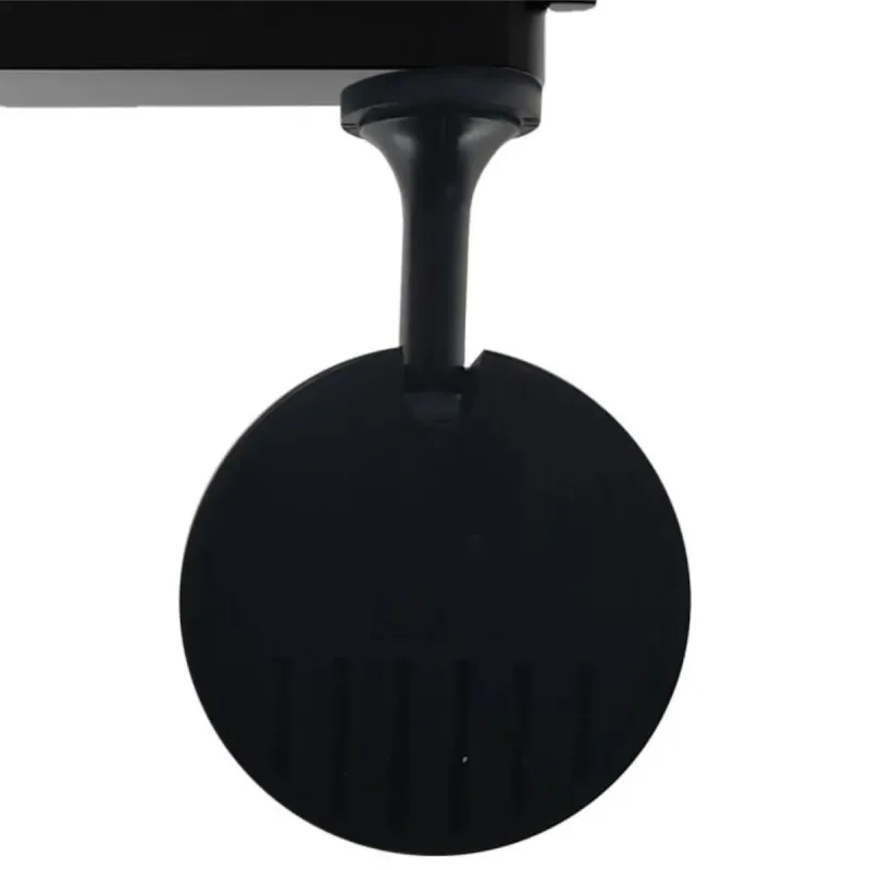 Vista frontal do foco LED de calha PARIS 30W preto com IRC superior a 82 sem cintilação