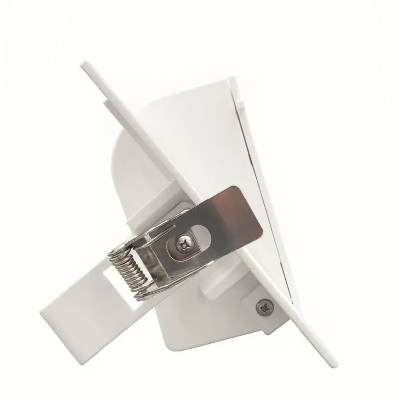Downlight LED 40W rectangular vista lateral mecanismo orientable inclinable