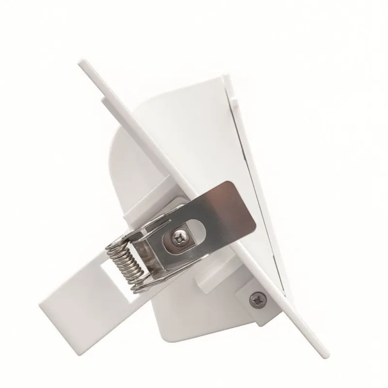 40W rectangular LED downlight side view tiltable orientable mechanism