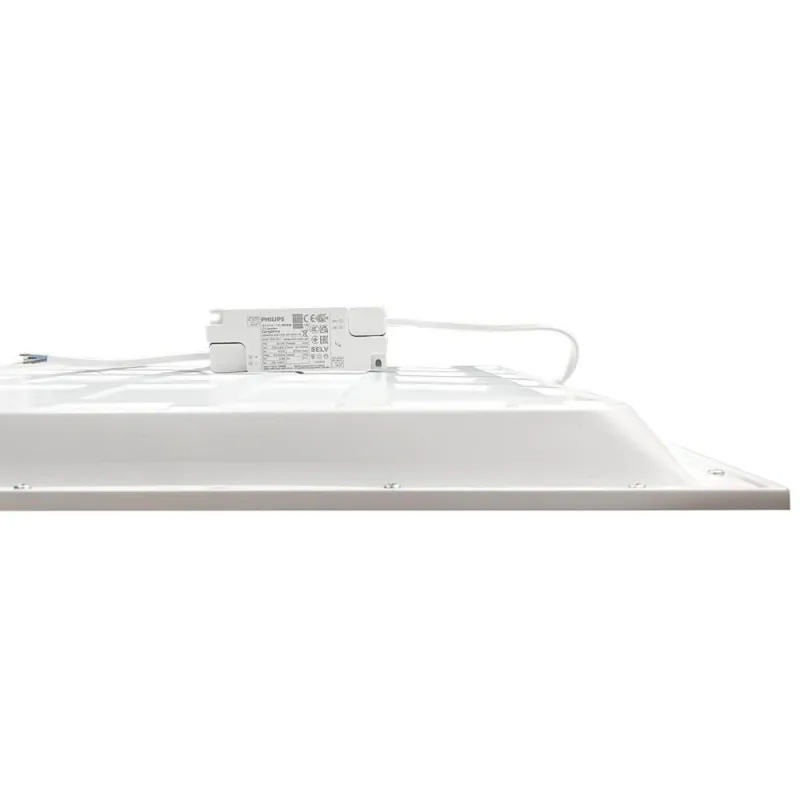 Side profile slim 60x60 LED panel 30mm with Philips driver connected