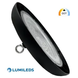Campânula industrial LED UFO TITAN 200W chip Lumileds seletor CCT