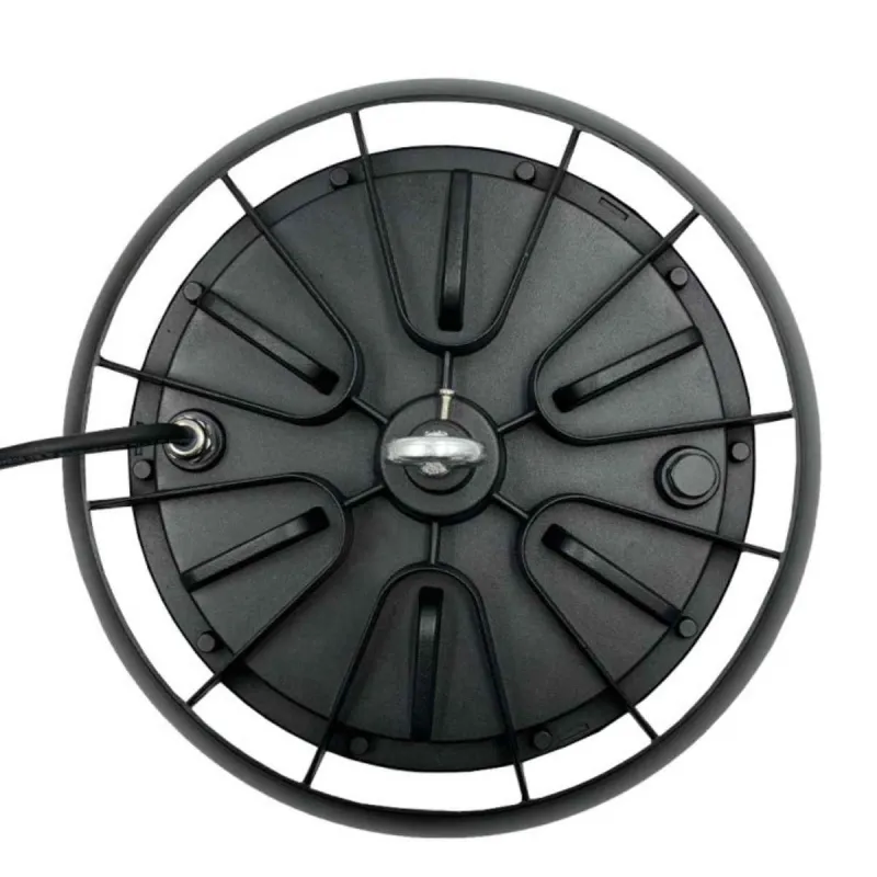Top detail UFO 150W high bay cable entry and CCT selector