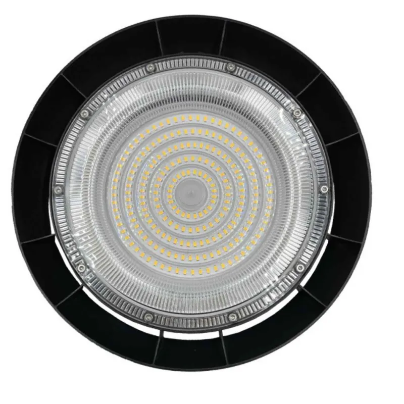 Vista frontal LEDs SMD2835 campana UFO 150W disposición circular