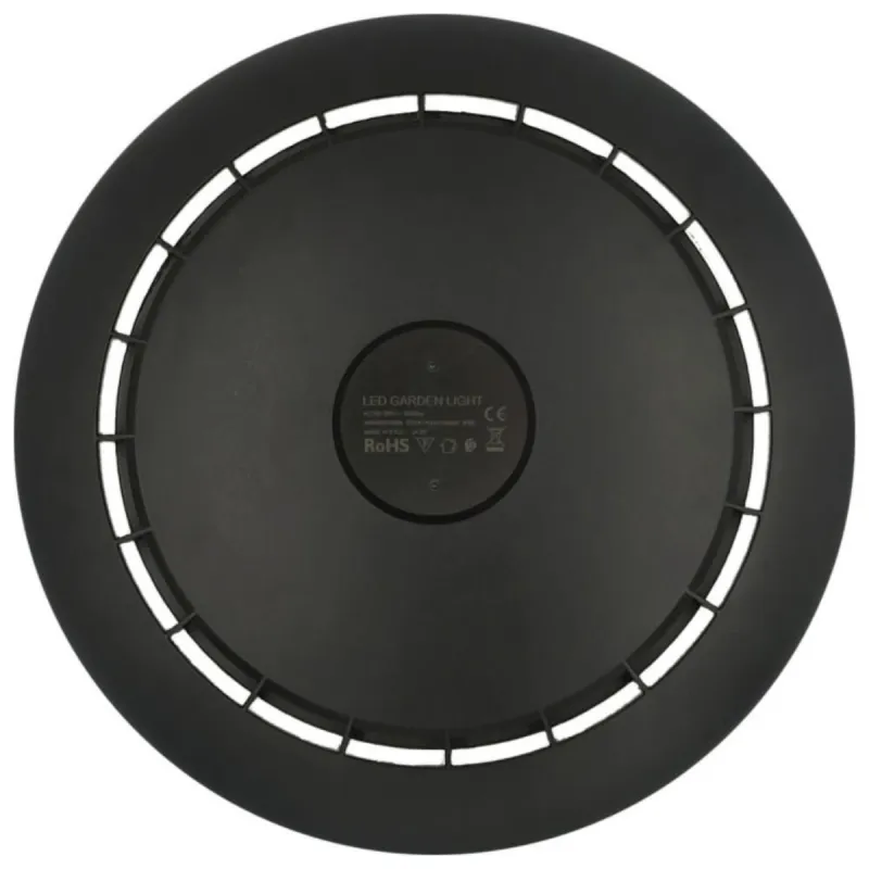 Top view PARK CITY street light ventilation fins RoHS CE label