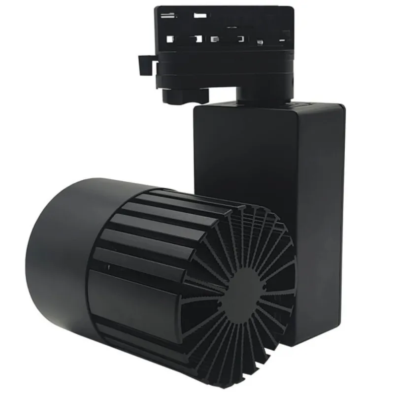 GRAZ 40W LED spotlight back view showing radial rear heatsink