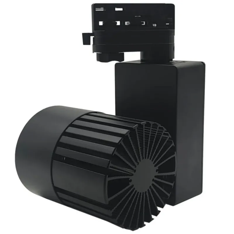 GRAZ 40W LED spotlight back view showing radial rear heatsink
