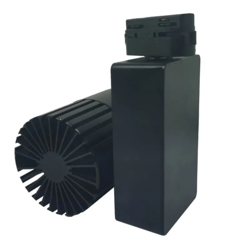 Spot GRAZ 40W monophasé angle arrière dissipateur radial et boîtier driver