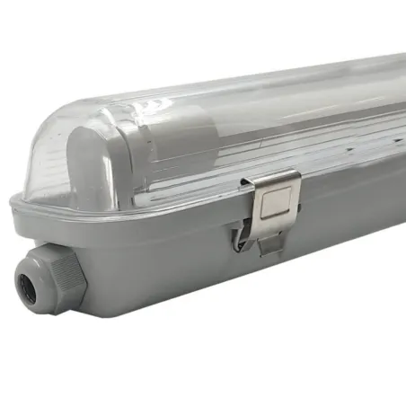IP65 weatherproof fitting 150 cm 1 LED tube cable gland and stainless clips
