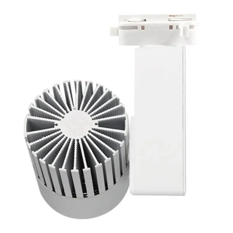 GRAZ 40W white spotlight rear view with rear radial heatsink