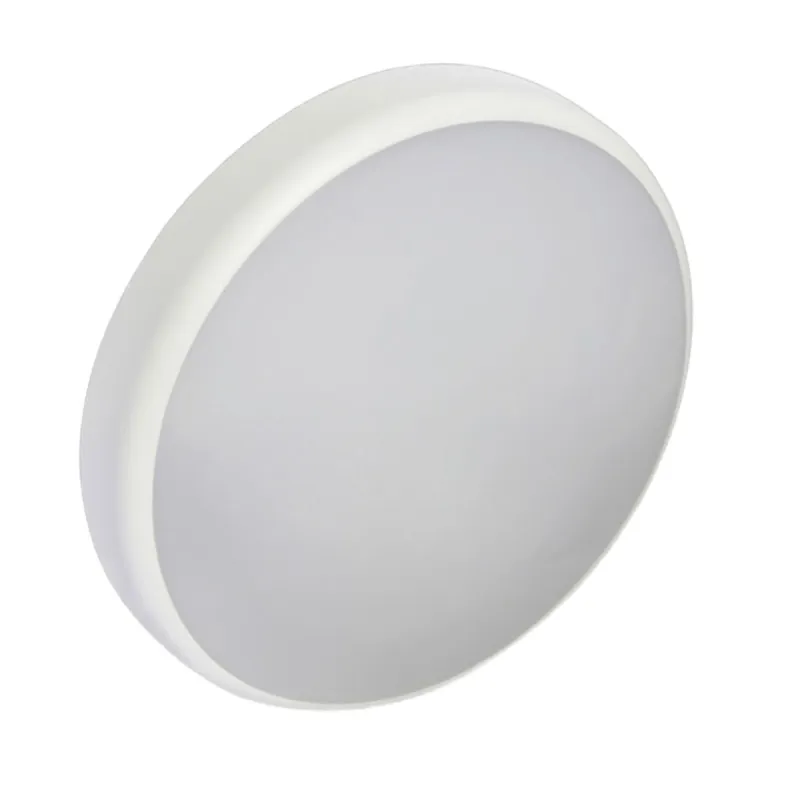 Plafonnier LED rond blanc 10/15/20W IP44 saillie avec diffuseur opale