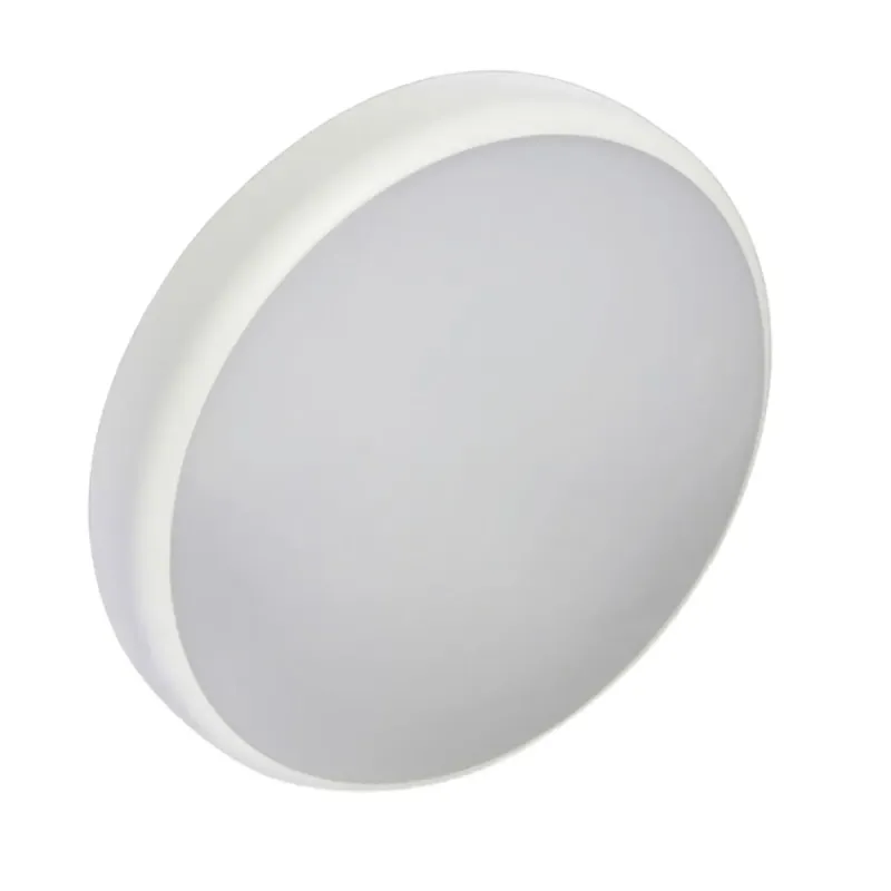 Plafonnier LED rond blanc 10/15/20W IP44 saillie avec diffuseur opale
