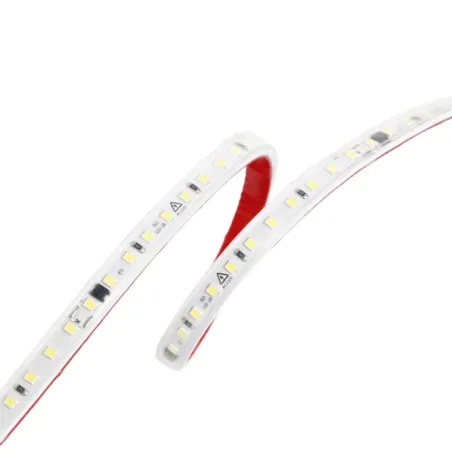 Tira LED 220V SMD2835 IP65 enrollada con adhesivo y 120 LED por metro