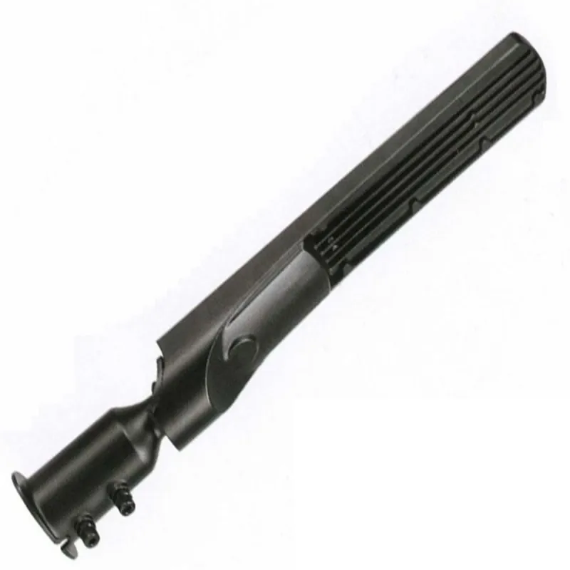 Rear view LED street light 100W with finned heatsink and adjustable joint