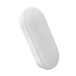 Applique LED 12W PURELIGHT IP65 ovale blanc mur extérieur intérieur