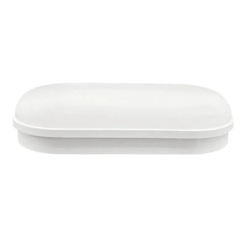 Aplique LED PURELIGHT 12W oval perfil fino vista lateral parede
