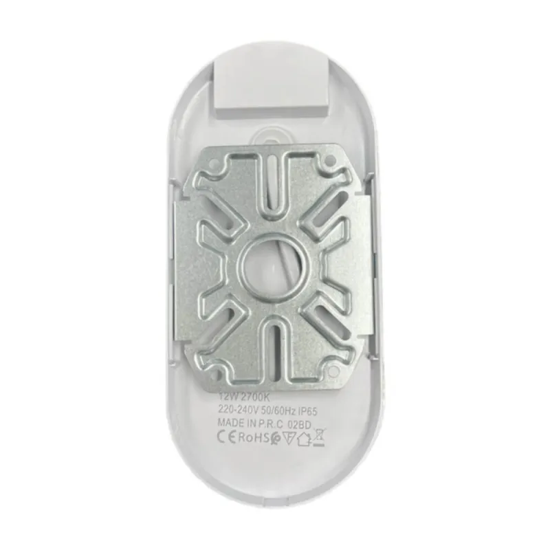 Aplique LED PURELIGHT aberto interior driver componentes vista traseira