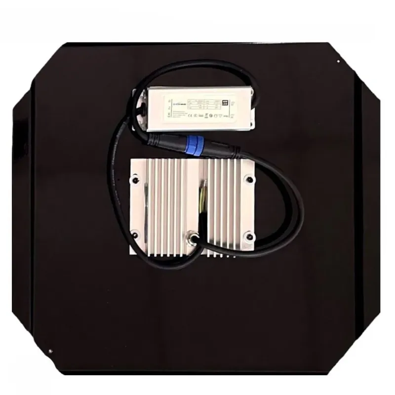 Modulo LED kit retrofit lampione piastra aperta vista interna driver
