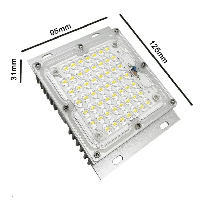 Modulo LED 40W kit retrofit schema dimensionale misure installazione