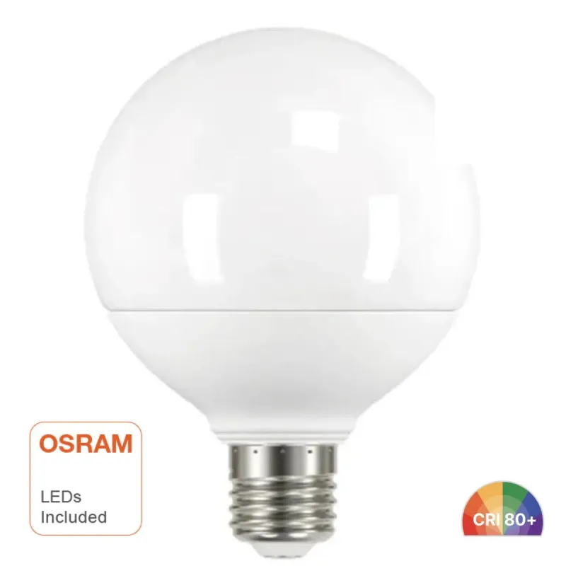 LED globe bulb G95 15W E27 OSRAM DURIS E 2835 homogeneous light 300 degrees decorative sphere