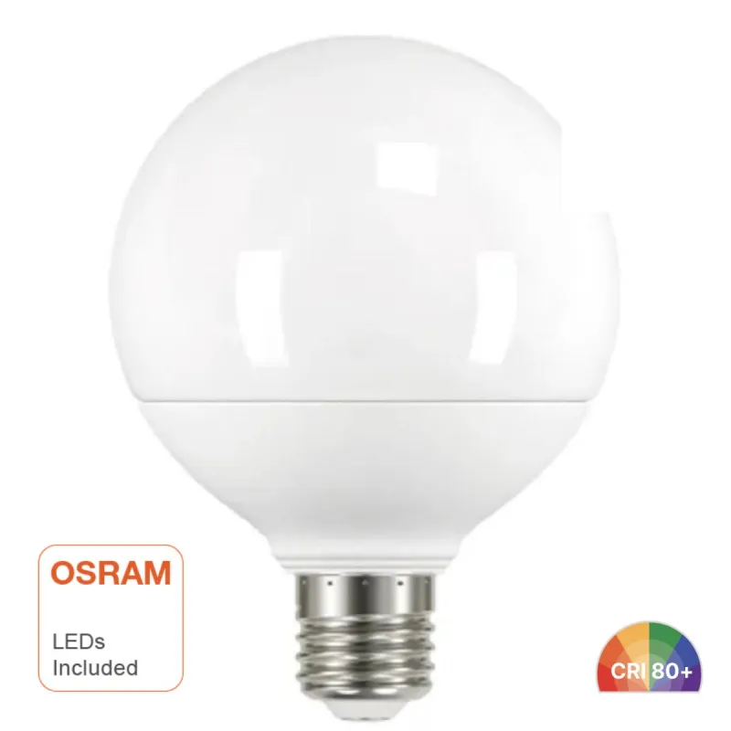 LED globe bulb G95 15W E27 OSRAM DURIS E 2835 homogeneous light 300 degrees decorative sphere