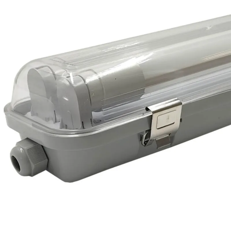 IP65 waterproof batten 150cm with side cable gland entry safe professional installation hardware