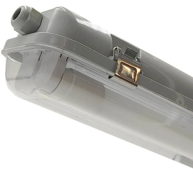Plafoniera stagna IP65 interno portatubi attacchi G13 cablaggio facile installazione 2 tubi LED 150cm