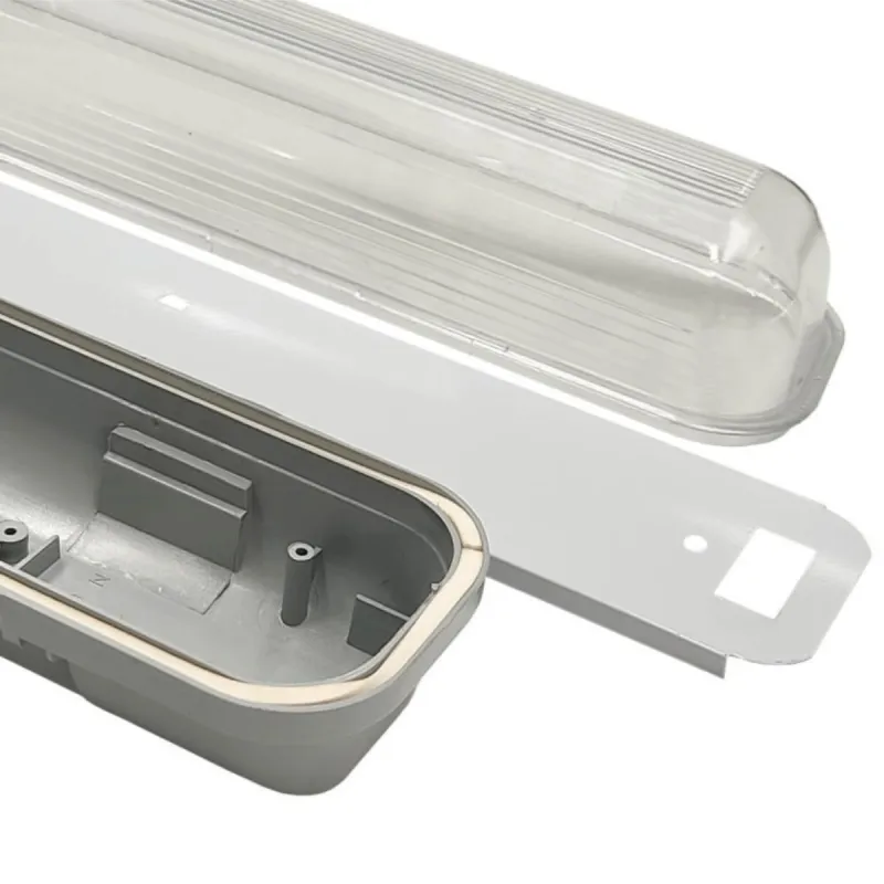 IP65 waterproof batten 1 tube 120cm rear view reinforced ABS housing quick mounting brackets wall
