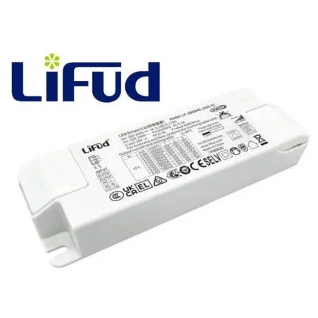 Driver Lifud regulable DALI 40W salida 9-42V corriente 800-1050mA fuente alimentación paneles LED