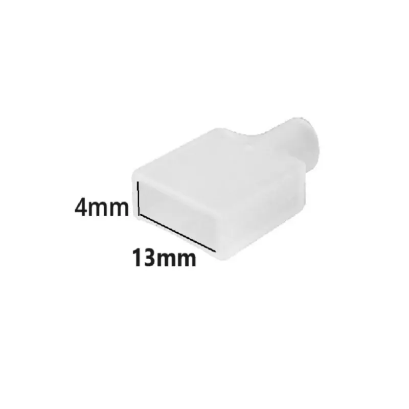 Bouchon initial silicone ruban LED détail dimensions 4mm 13mm finition professionnelle parfaite