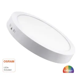 Plafón LED circular superficie 18W OSRAM Duris E 2835 CRI92 140Lm/W viviendas oficinas comercios