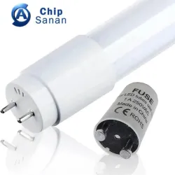 Pack 10 tubi LED 18W vetro 120cm chip SANAN SMD 2835 T8 G13 sostituzione fluorescenti 300°