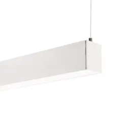 Régua linear LED NÁPOLES branco 120cm 36W regulável DALI suspensão perfil 50x50 escritório