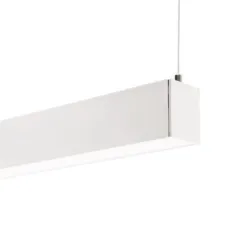 Réglette linéaire LED NÁPOLES blanc 120cm 36W variable DALI suspension profil 50x50 bureau