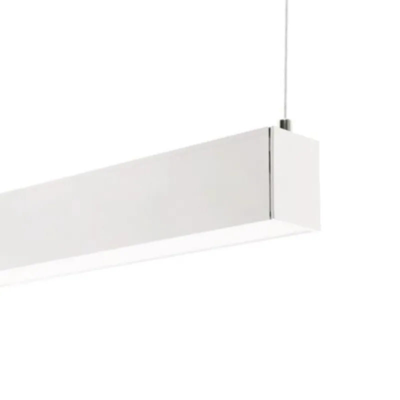 Régua linear LED NÁPOLES branco 120cm 36W regulável DALI suspensão perfil 50x50 escritório