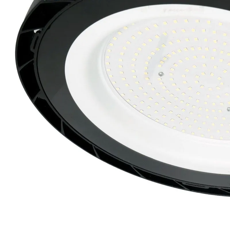 Cloche LED UFO ERMES perspective oblique matrice LEDs réflecteur efficace haute performance industrielle