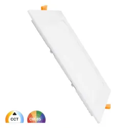 Painel slim LED quadrado 24W CCT OSRAM Duris E 2835 CRI85 encastrar comércio