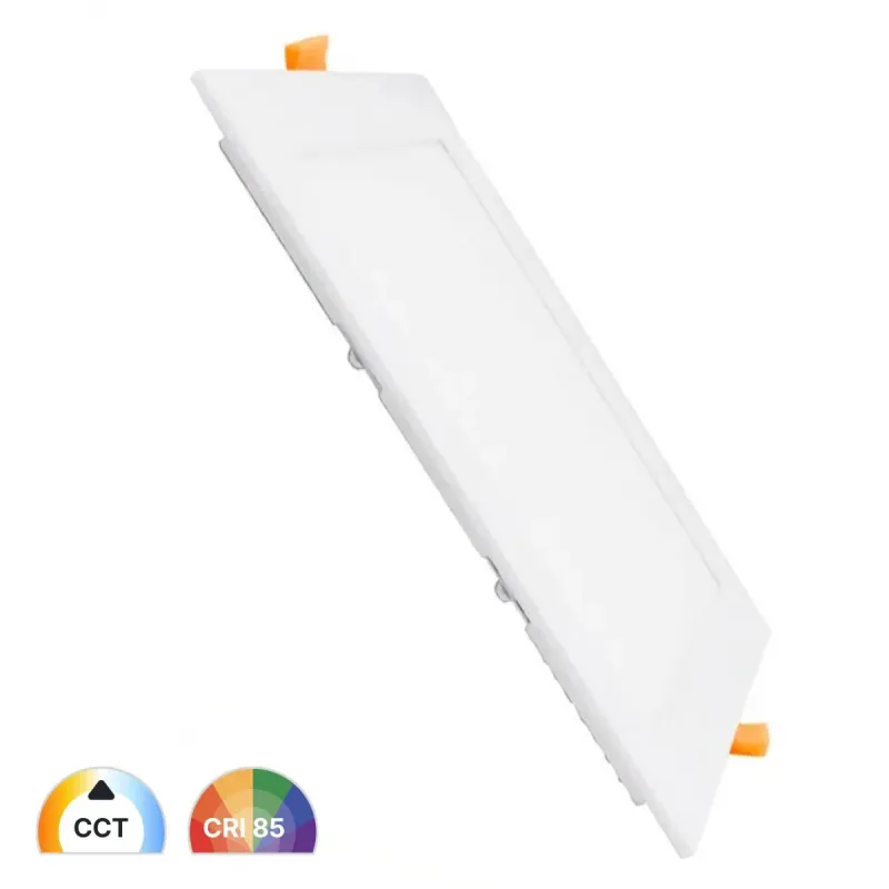 Pannello slim LED quadrato 24W CCT OSRAM Duris E 2835 CRI85 incasso negozi