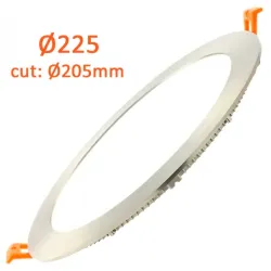 Slim Round LED Panel 24W 3CCT Stainless OSRAM | Ibérica