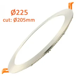 Slim LED Panel 24W Stainless Steel CCT OSRAM | Ibérica Iluminación