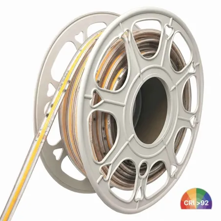 Fita LED COB 24V 480 LED/m 30 metros 12W/m IP65 bobina profissional