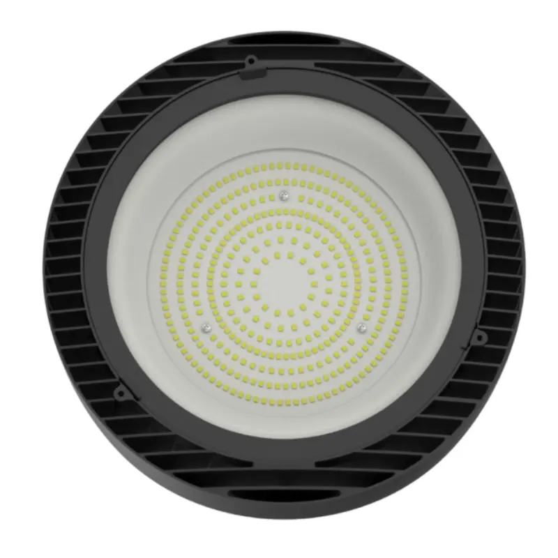 Campanula LED UFO 100-200W vista frontal difusor LEDs SMD OSRAM Duris E 2835