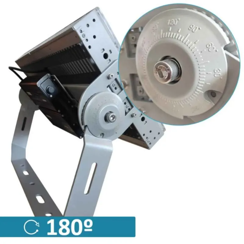 STADIUM LED floodlight 600W bracket 180-degree rotation precise orientation sports lighting versatility