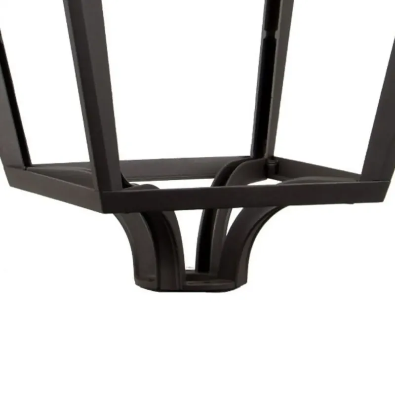 Lampadaire VILLA ELITE détail tête pyramidale optiques LED Bridgelux