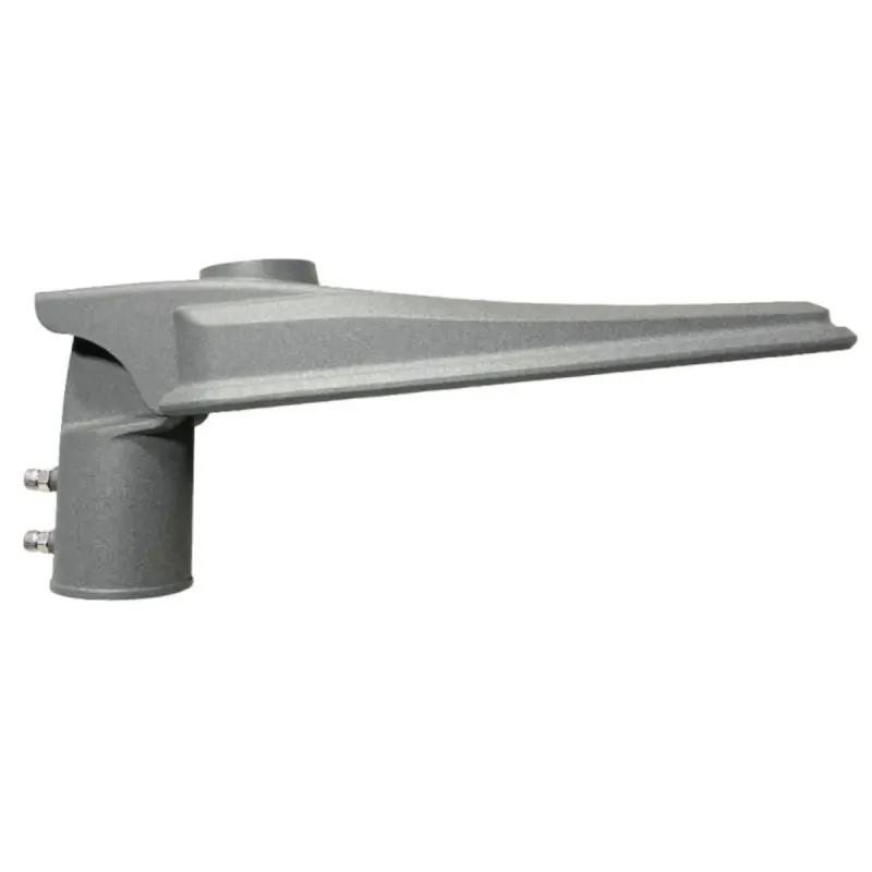 Lampadaire LED ASKER 60W perspective latérale droite bras support éclairage public professionnel