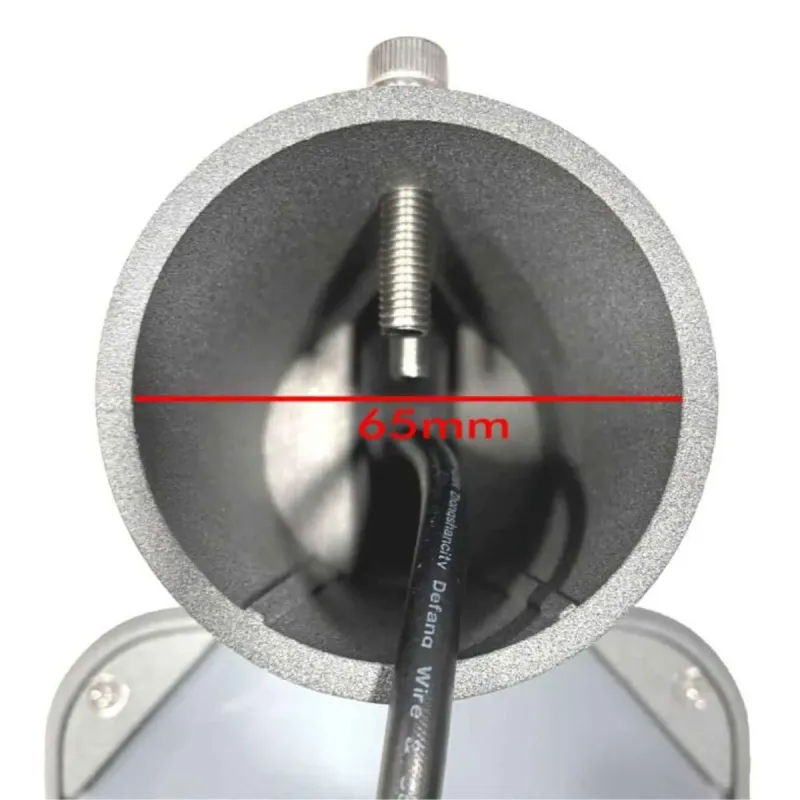 Lampadaire LED ASKER 60W détail mécanisme accouplement ajustable inclinaison bras orientation
