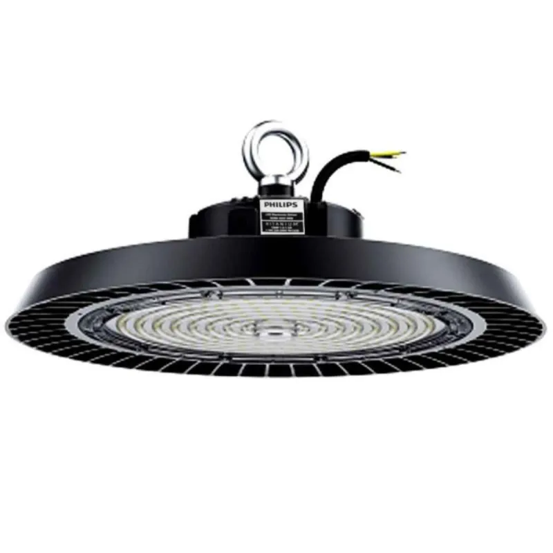 Campana industriale UFO 200W anello sospensione grandi magazzini