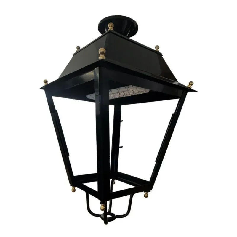 Lampadaire Villa Acier vue frontale silhouette classique résidentiel