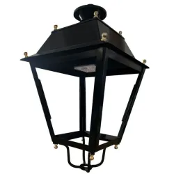 Lampadaire LED Villa Acier 40W-50W carcasse inox design classique éclairage
