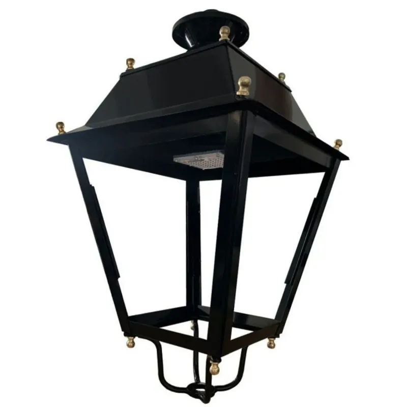 Lampadaire LED Villa Acier 40W-50W carcasse inox design classique éclairage