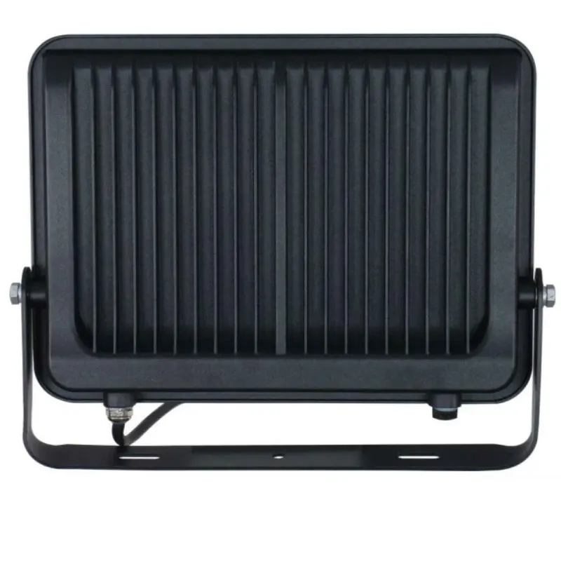 Projetor LED 200W vista traseira dissipador alumínio aletas refrigeração